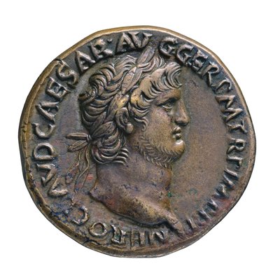 Roman Imperial Coin from Rome, AD 65 by Roman